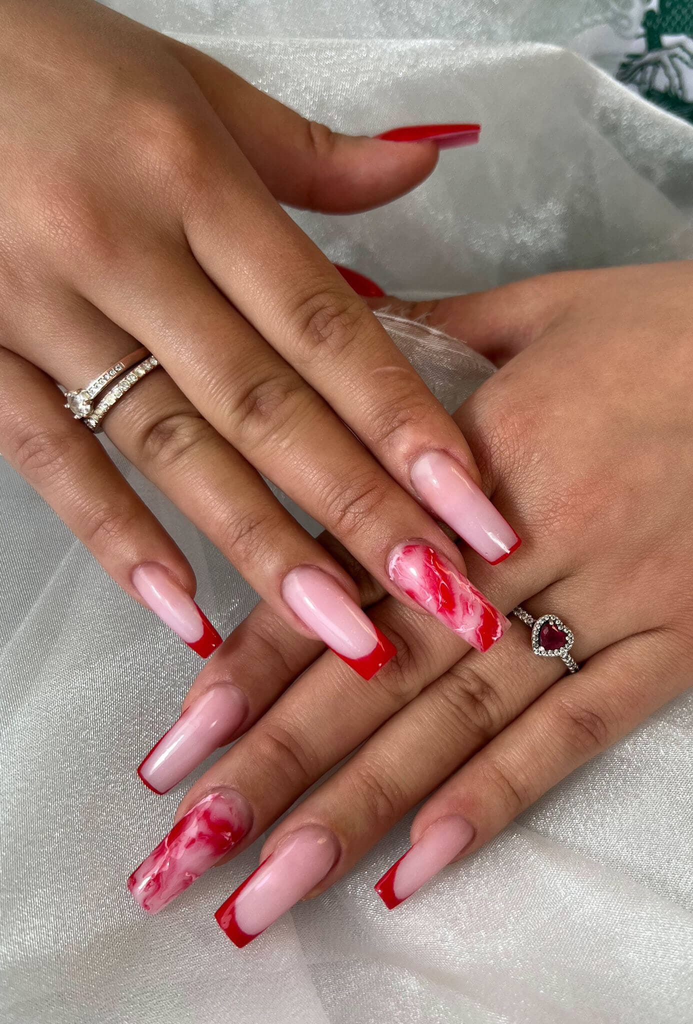 Pose complète gel L/XL french/nail art