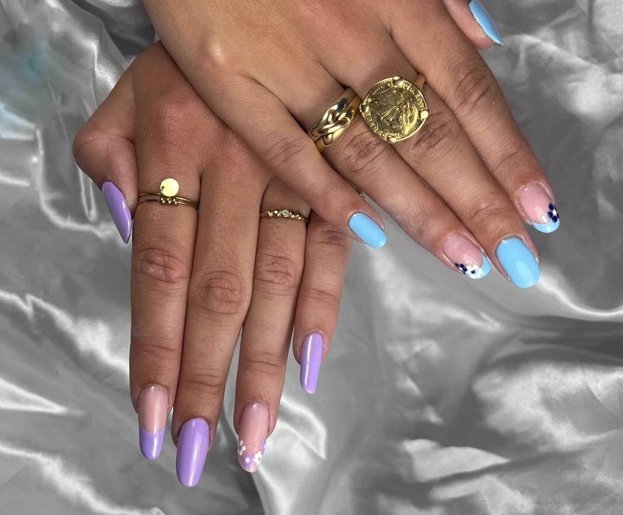 Première pose semi french/nail art